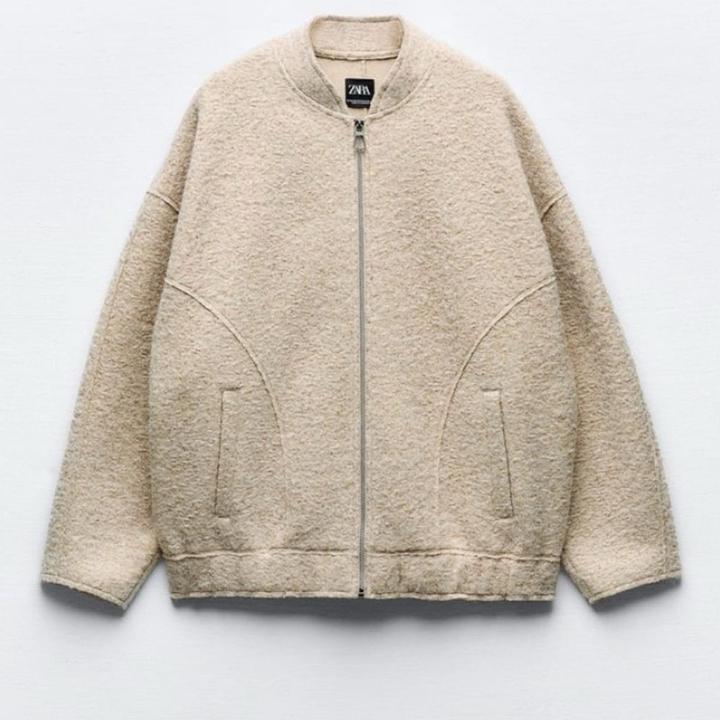 Бомбер бежевый Zara