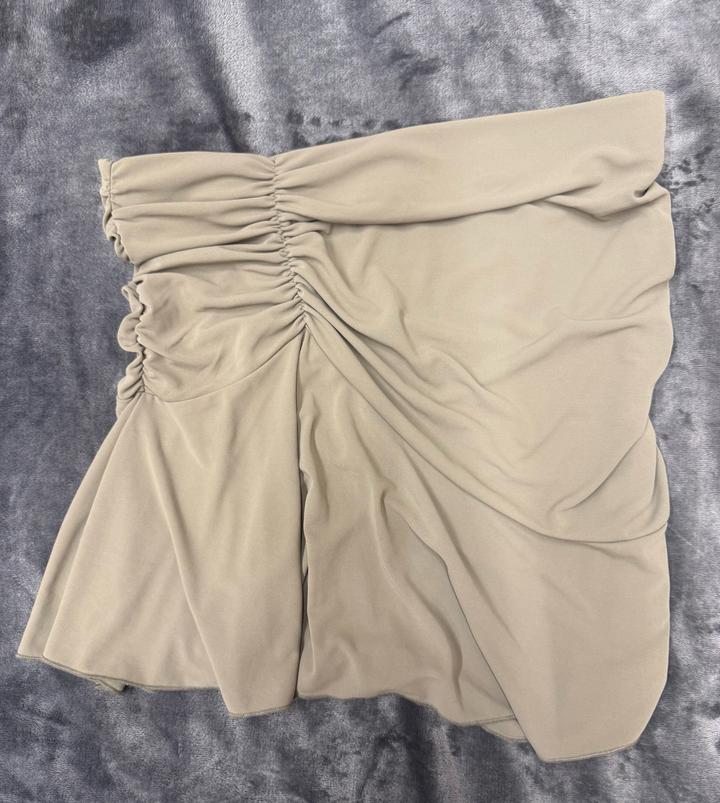 Хаки юбка H&M с драпировкой