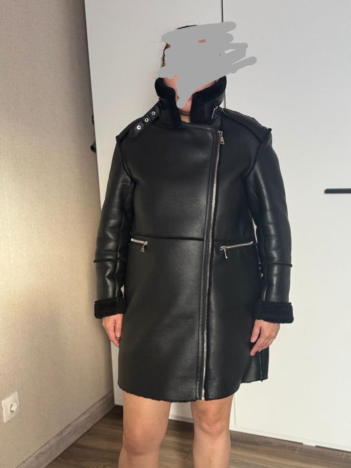 Дубленка зимняя женская