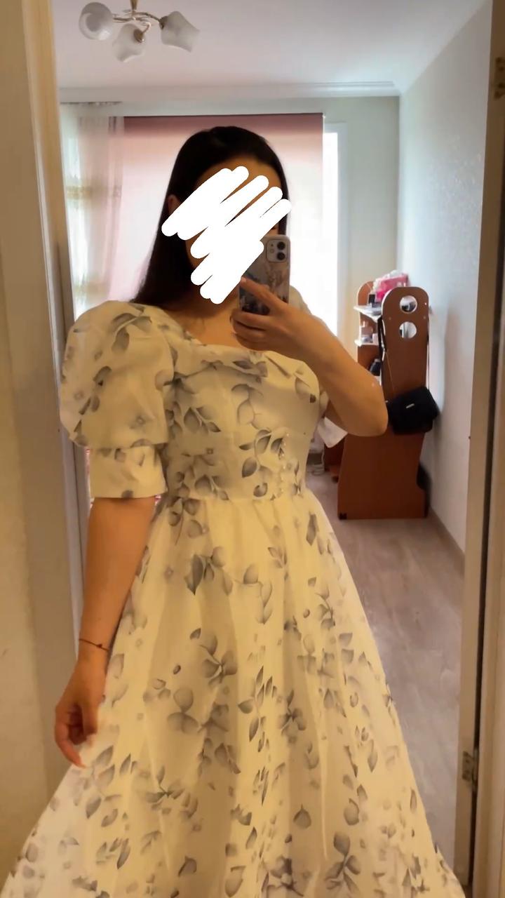 белое платье миди