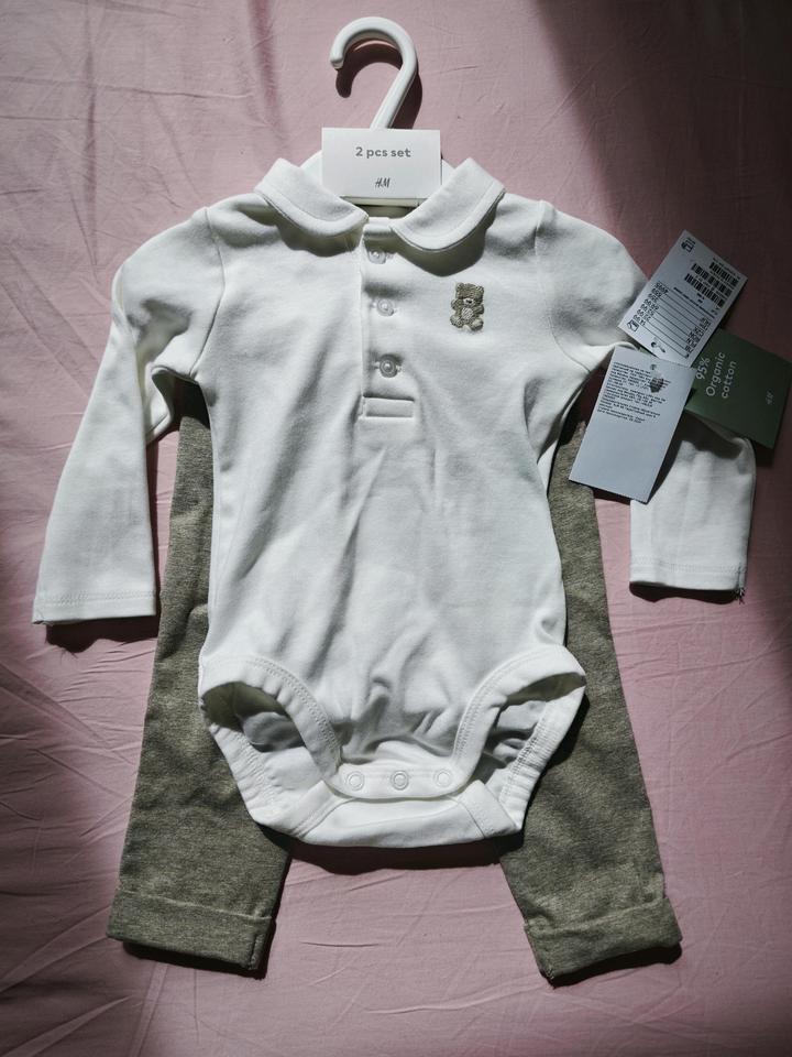 Боди и штанишки H&M 68, 4-6 мес