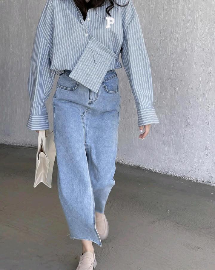 Джинсовая юбка корейского брэнда Daisydress