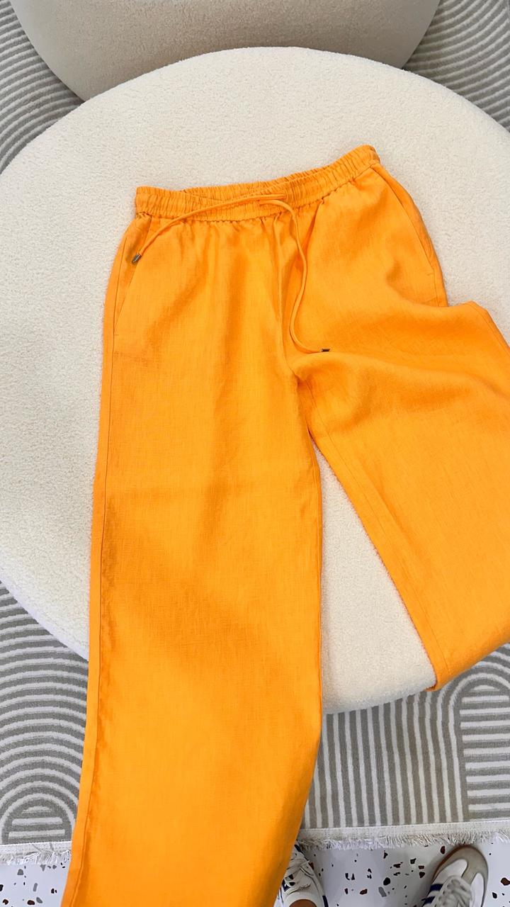 Льняные брюки Mango