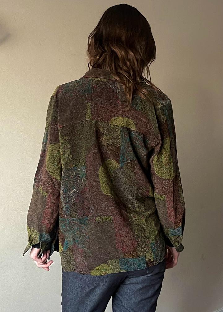 Рубашка с абстрактным принтом / Palimpset-style shirt