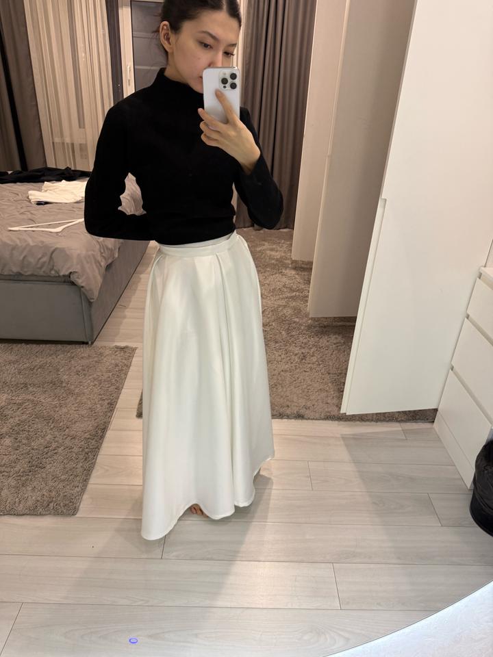 (2 юбки) Белая и черная юбка макси