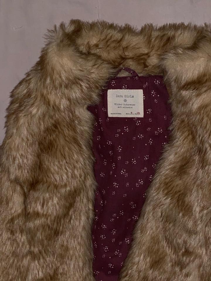 Меховой жилет Zara Girls