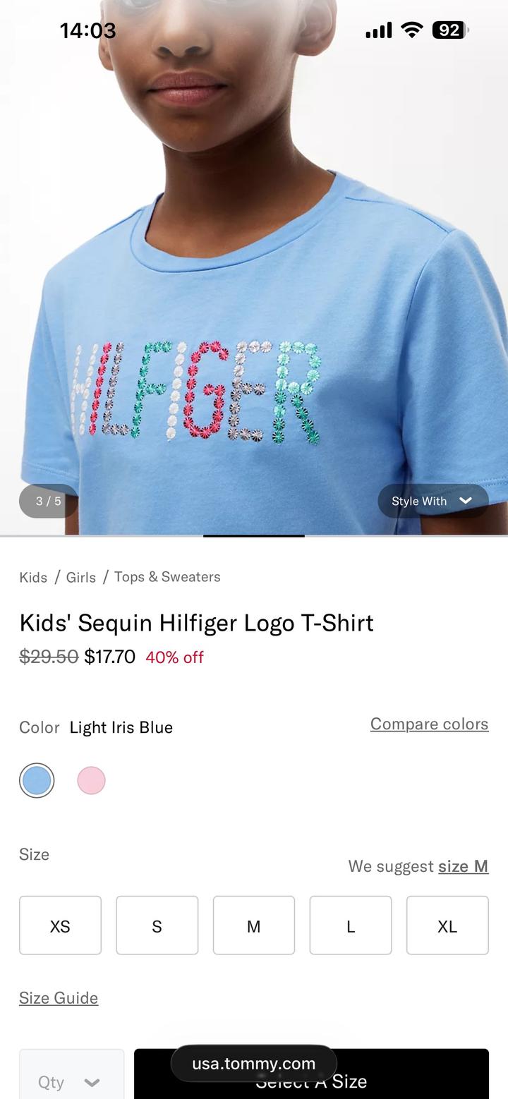 Детская футболка Tommy Hilfiger
