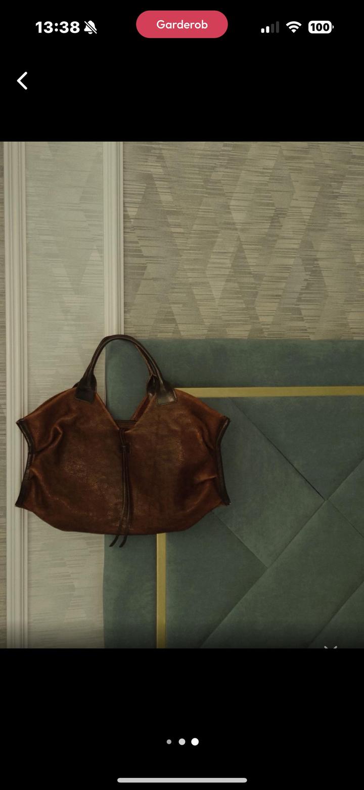 Винтажная сумка из натуральной кожи