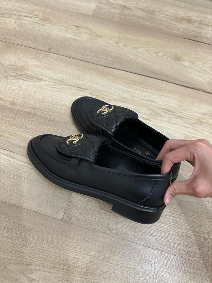 Лоферы черные Chanel