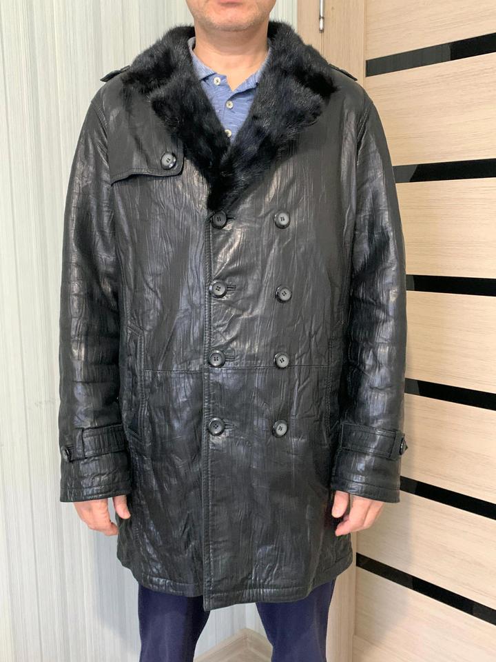 РАСПродажа,Скидка,Доставка 50-52-54р Бизон+Норка. Дублёнка "МятаяКожа"