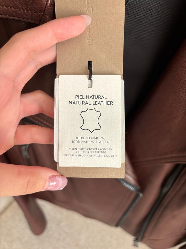 кожанная куртка Massimo dutti