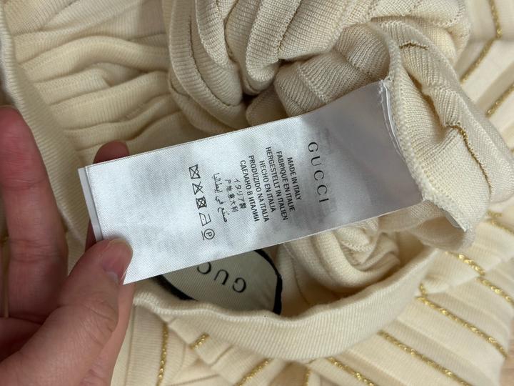 Gucci Бежевая шерстяная юбка макси размер М.