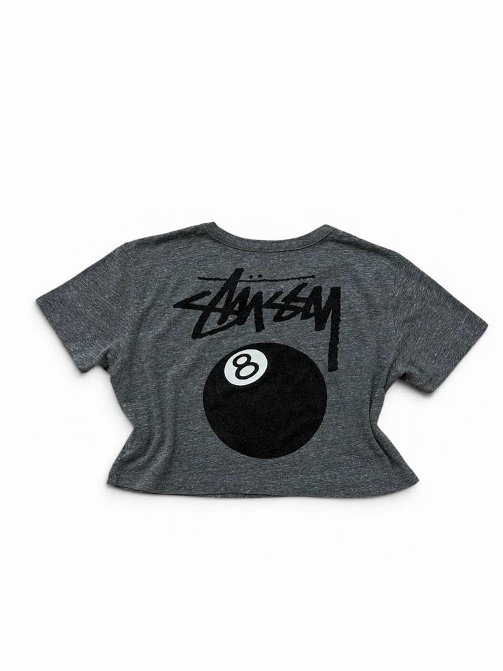 Stussy 8 Ball crop tee