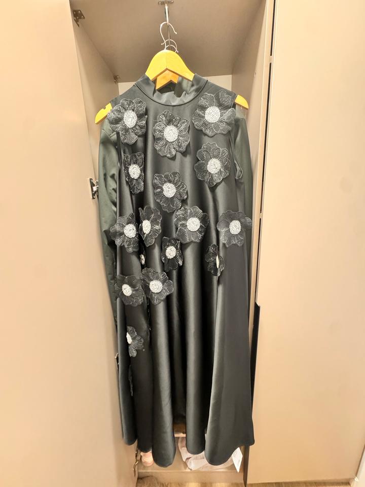 черное платье трапеция