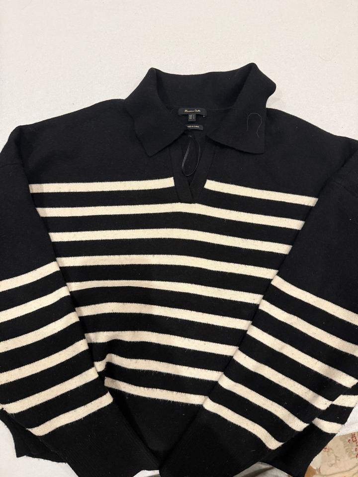 свитер в полоску от Massimo Dutti
