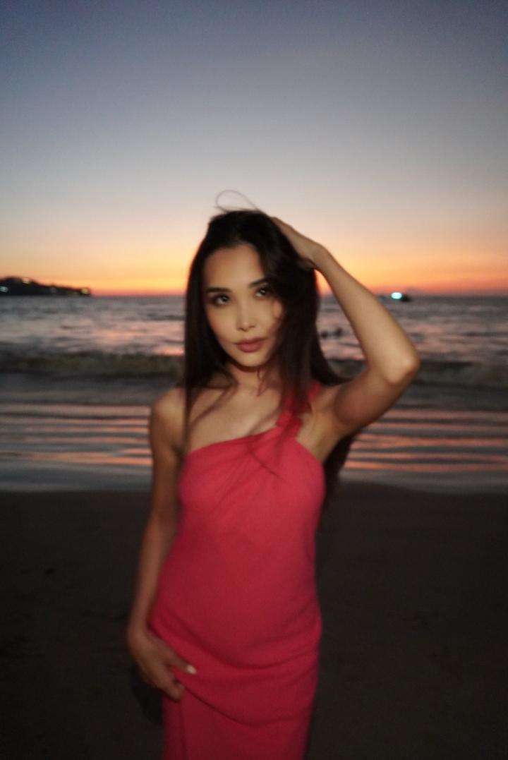 Розовое/Фуксия платье лён