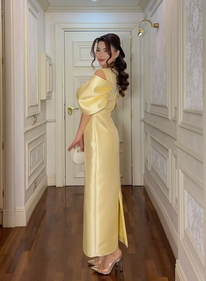 Вечернее платье цвета шампань от Stylish22 (KZ Brand)