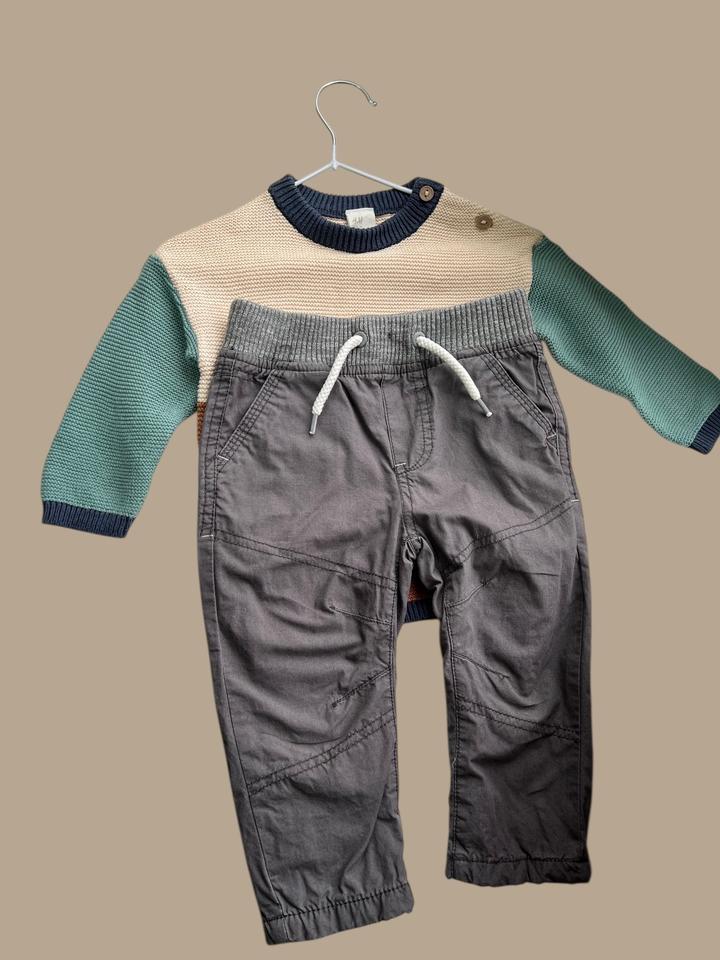 Кофта+штанишки на 6-9 месяцев h&m