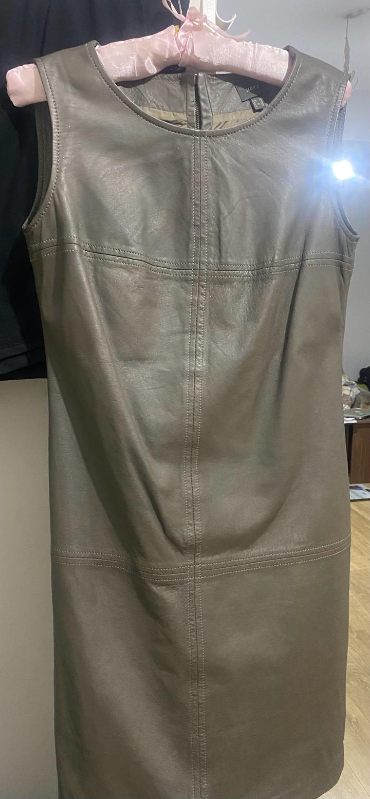 Платье кожаное Мехх