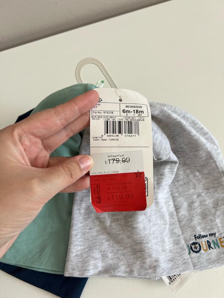 Шапки весна 3 шт