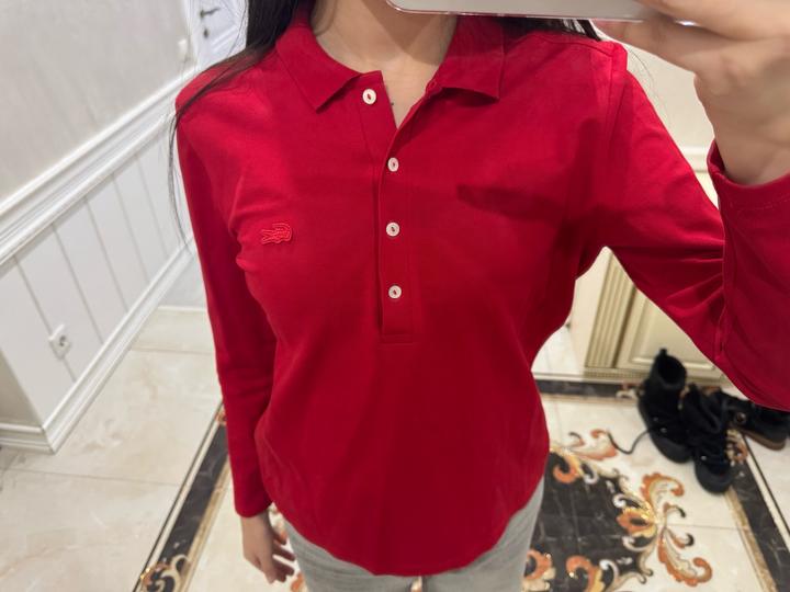 поло с длинными рукавами lacoste