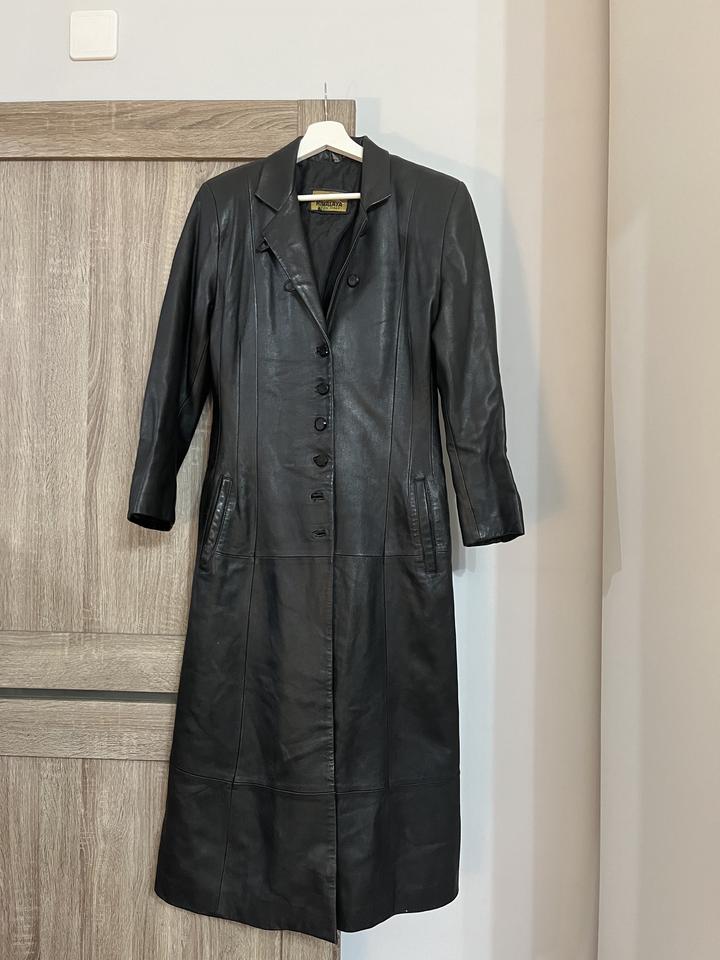 Кожаный тренч