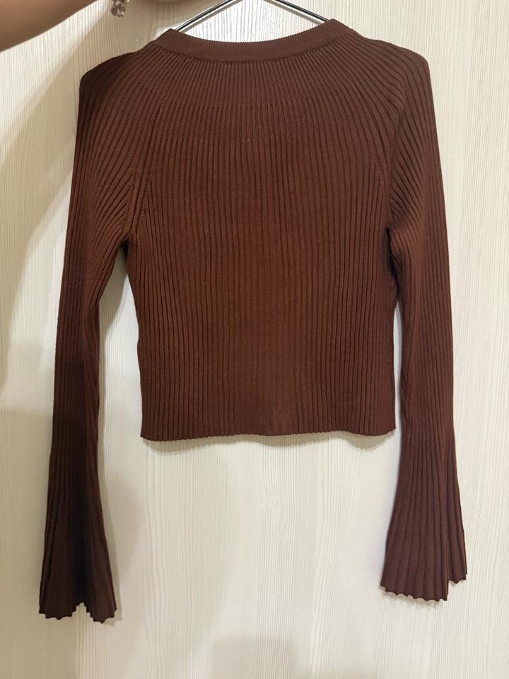 коричневый кардиган