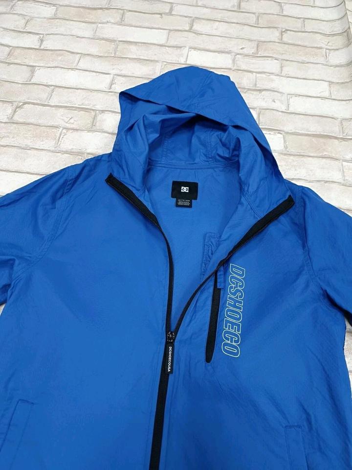 Мужская ветровка нейлон спорт синяя