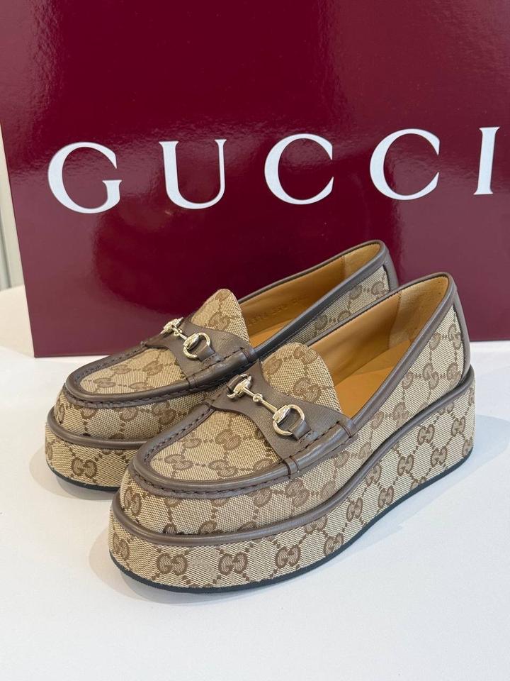 Лоферы на платформе Gucci Horsebit