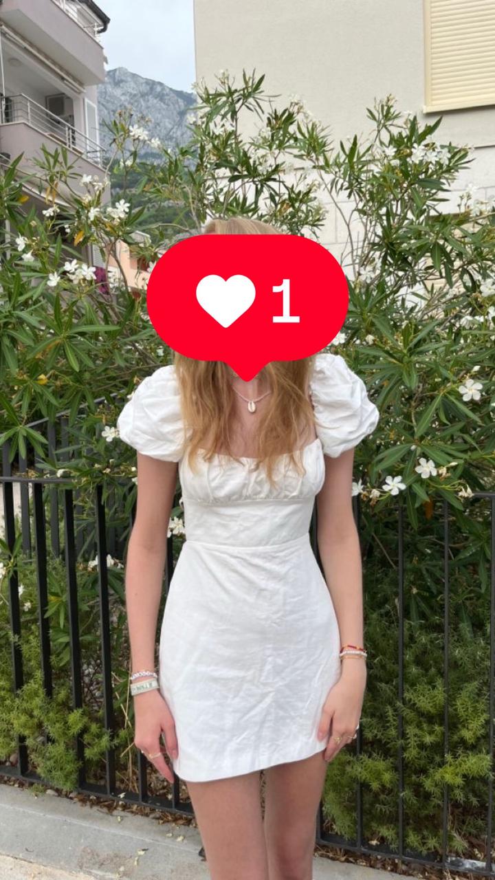 Zara белое платье