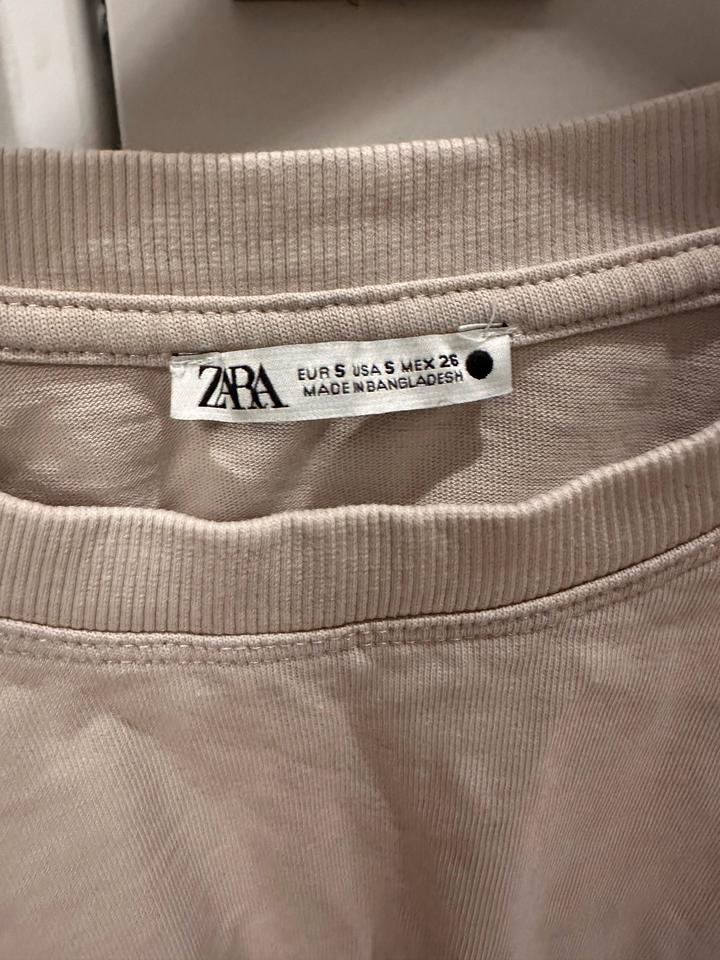 Zara короткая футболка