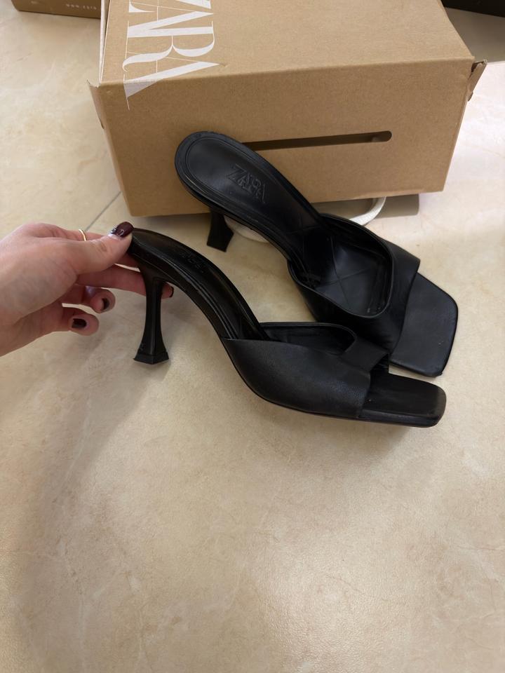 Босоножки кожа Zara