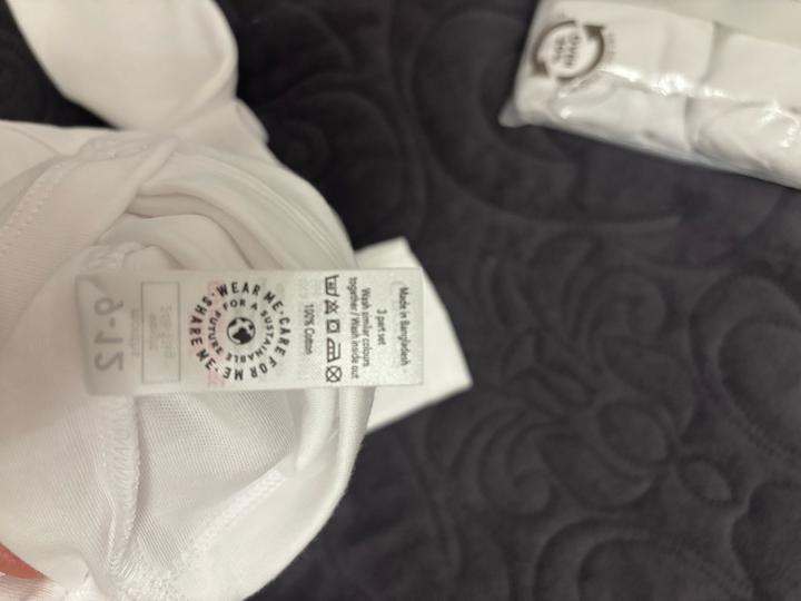 Три белых Боди, 9-12М, Бангладеш