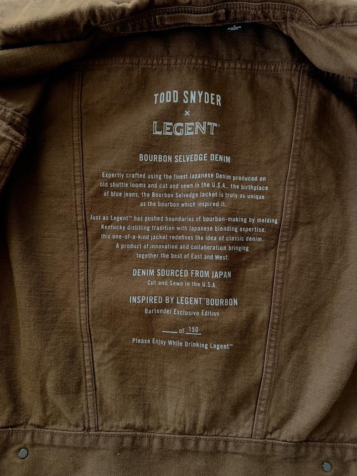 Todd Snyder x Legend Bourbon Limited Edition Selvedge Denim Jacket