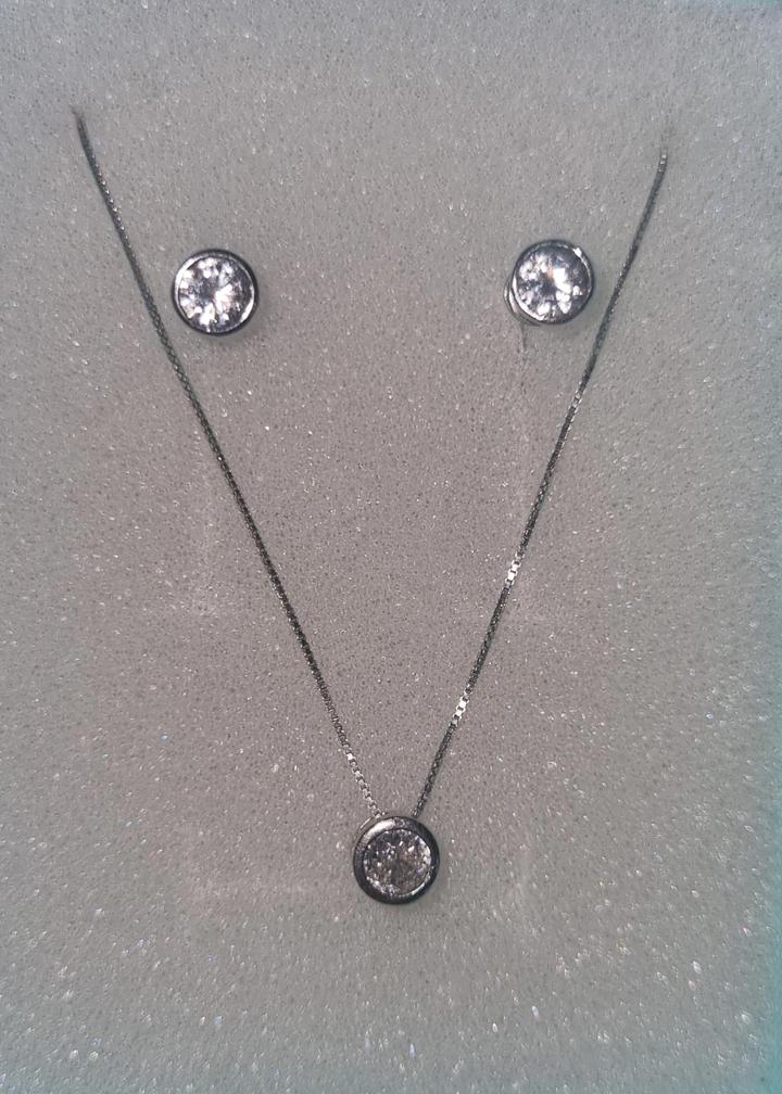 Подвеска и серьги серебро