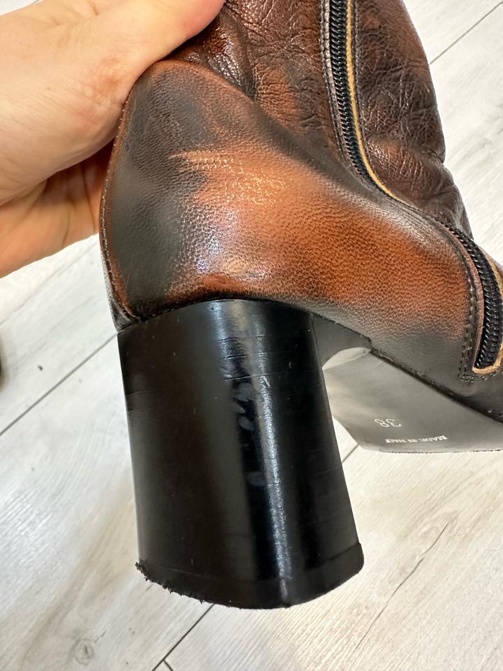 Ботильоны кожа натуральная винтаж