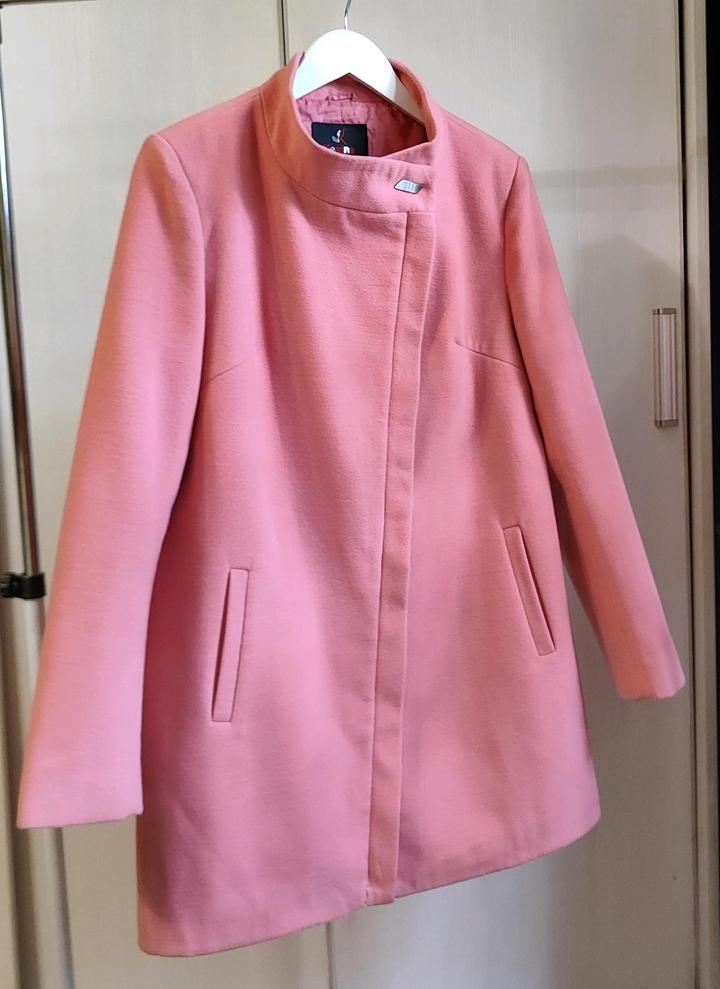 Персиковое пальто Keyina в стиле Жаклин Кеннеди