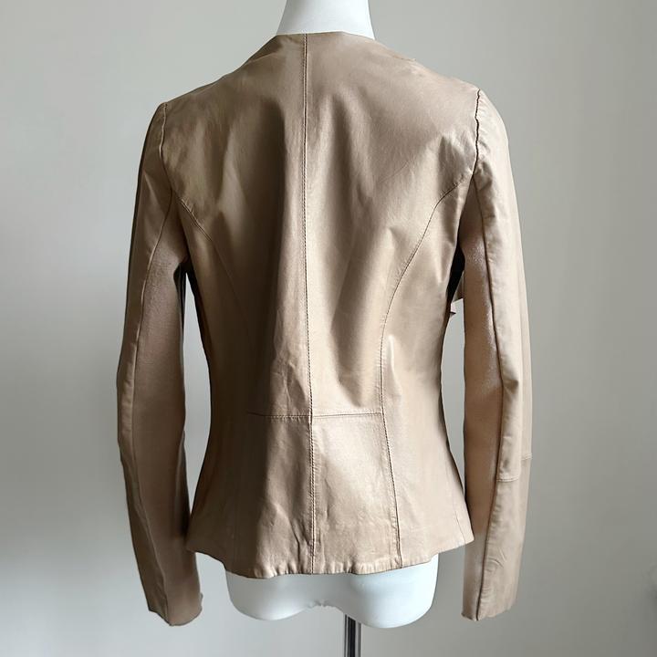 Винтажная куртка из 100% натуральной кожи Y2K model off-duty