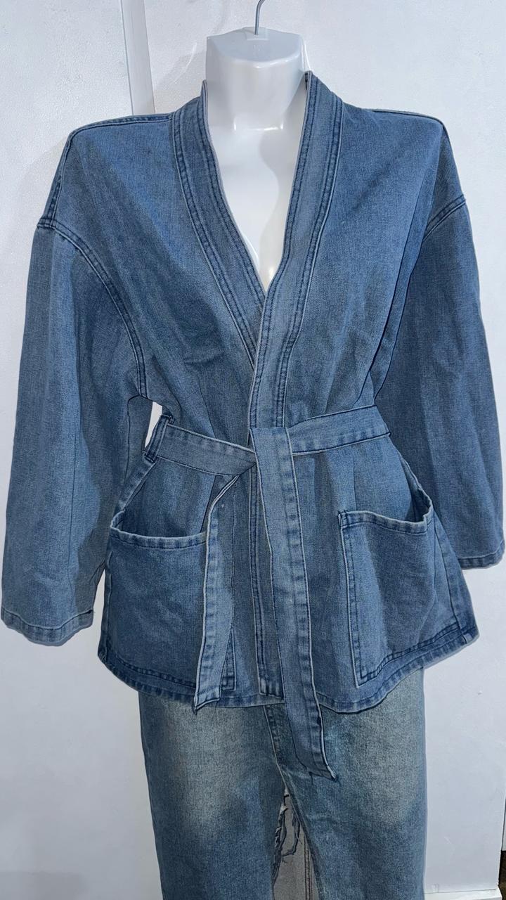 Джинсовое кимоно