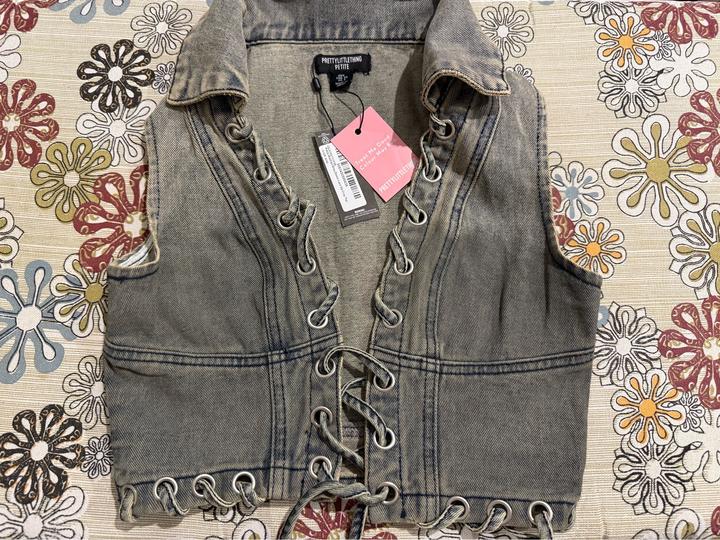 Топ джинсовый