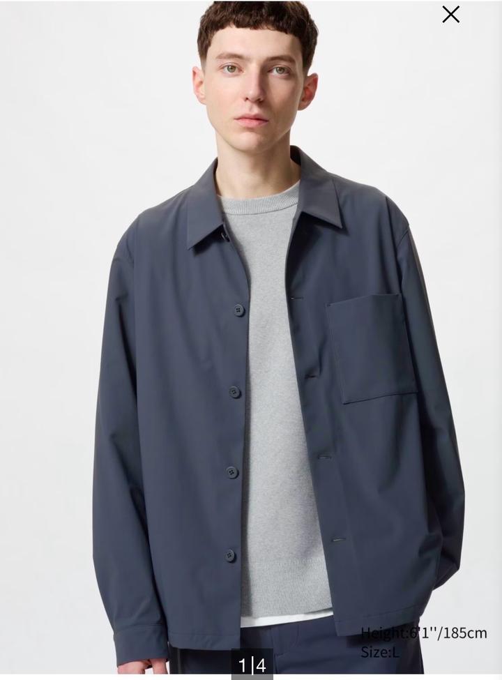 Рубашка ветровка в состоянии нового от Uniqlo