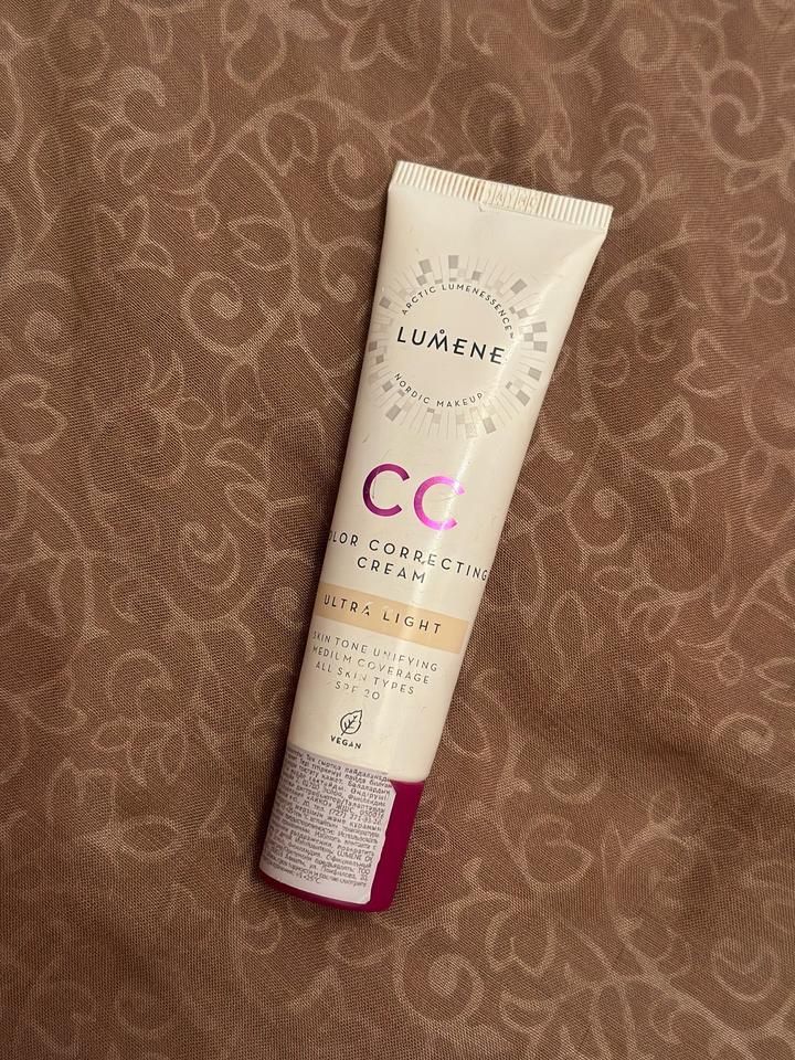 Cc крем Lumene+тональный крем Catrice
