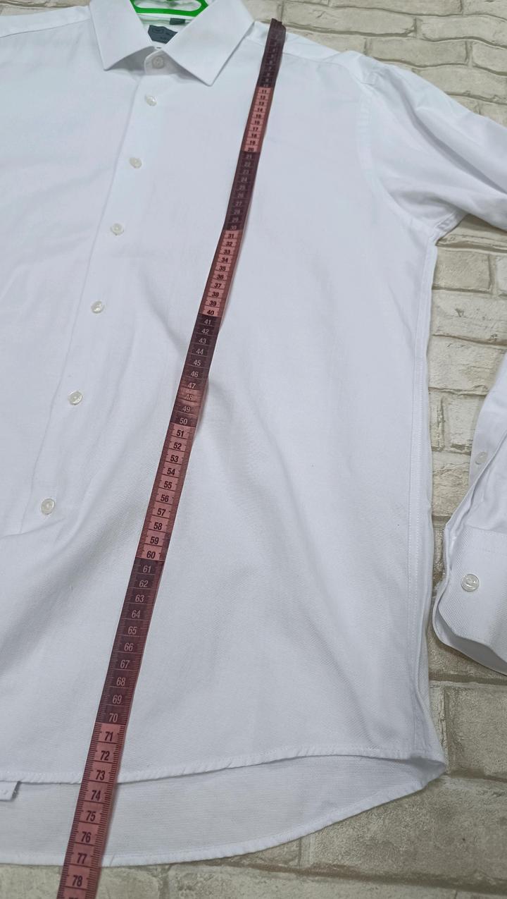 Мужская рубашка с длинным рукавом белая