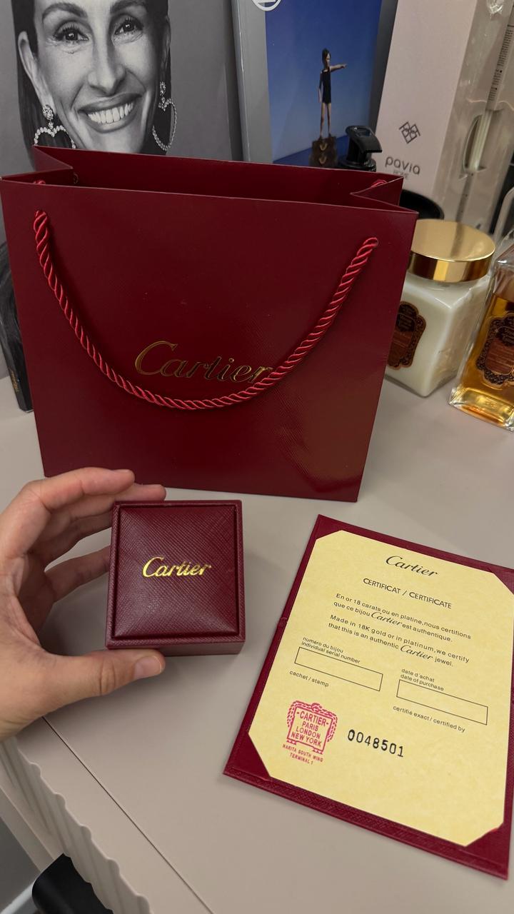 Кольцо Cartier люкс 1:1 в полной комплектации материал сталь