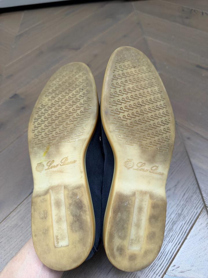 Синие лоферы Loro Piana