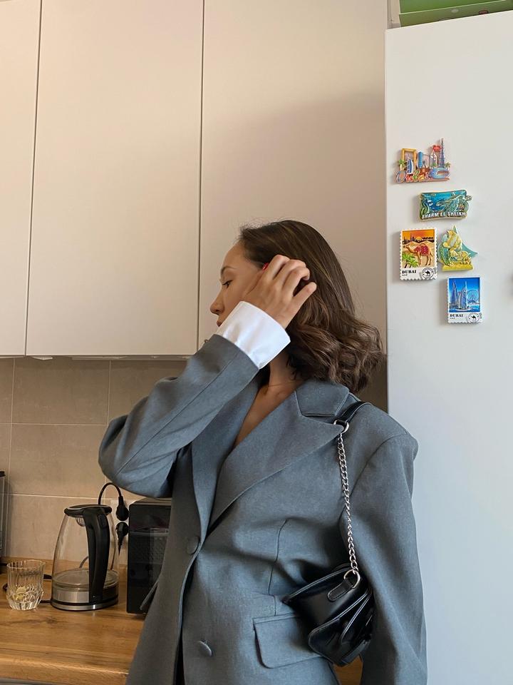 Пиджак серый