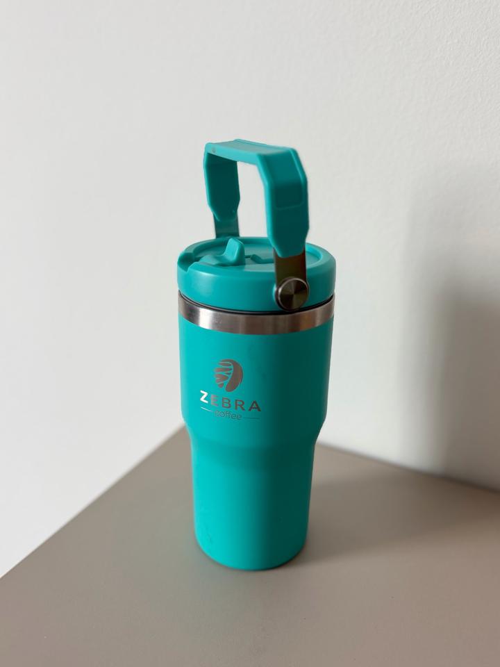 Термокружка Zebra Coffee (бирюзовая)