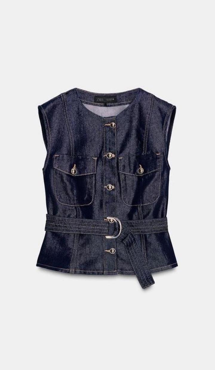 Джинсовый Жилет от Zara