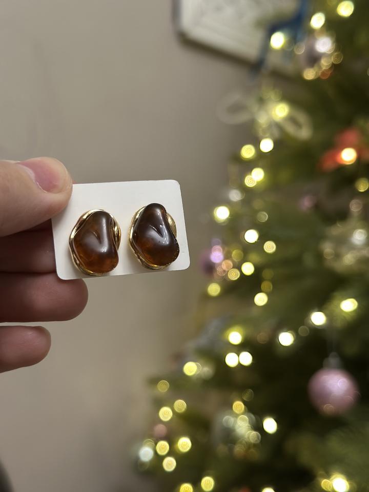 Винтажные серьги бижутерия