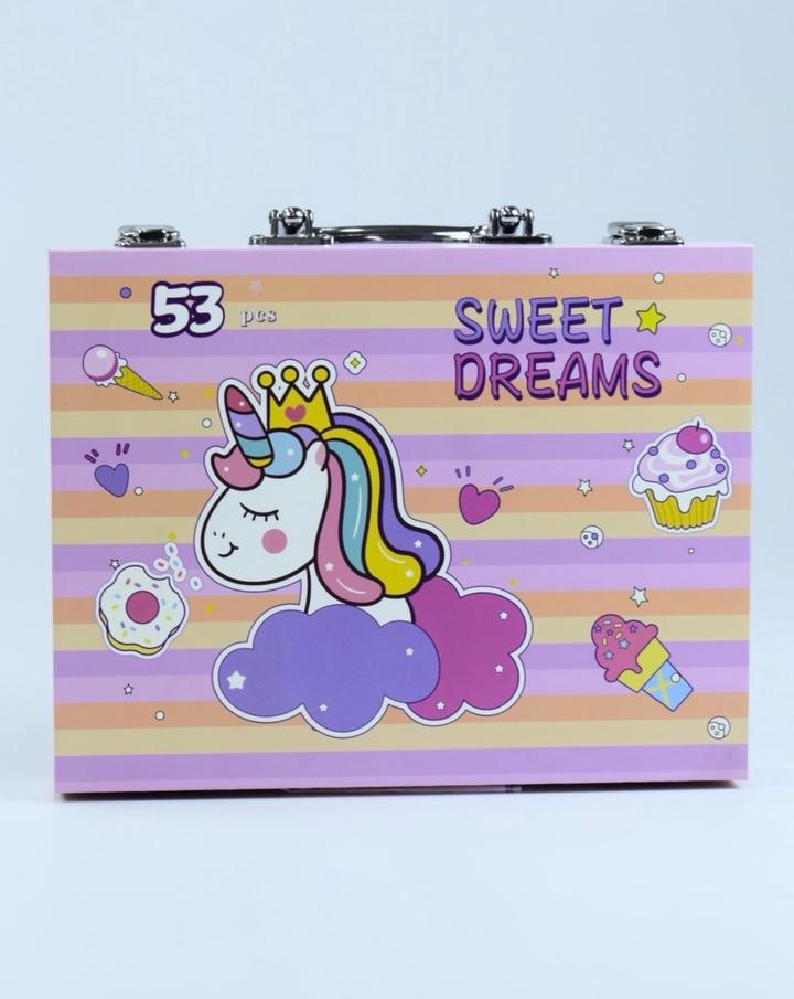 Набор для творчество розовый для живописи